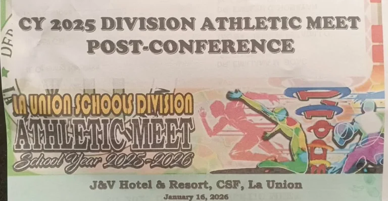 CY 2025 Division Athletic Meet Post-Conference January 16, 2025